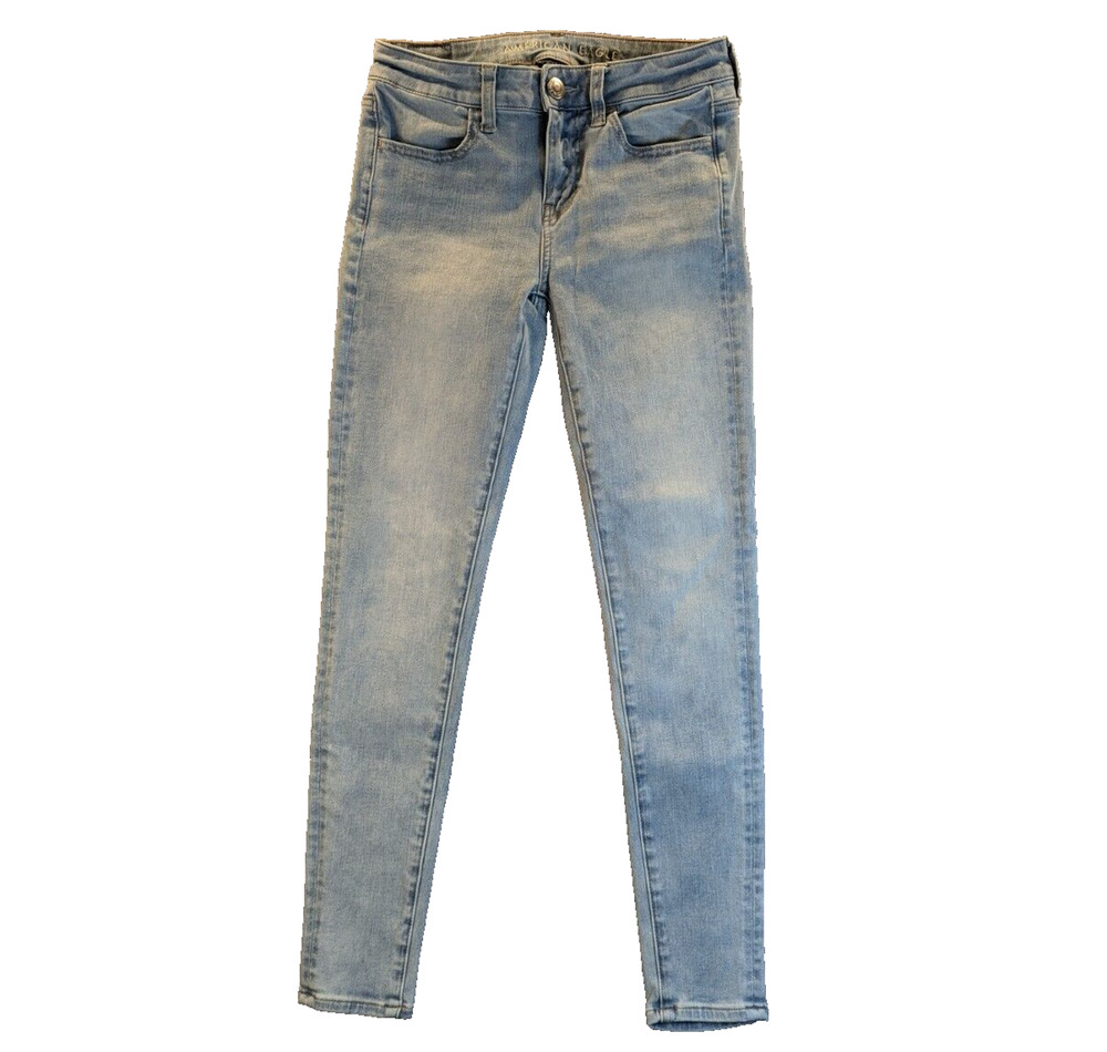 American Eagle Jeans Womens 2 Blue 360 Next Level Stretch Jegging Denim Pants